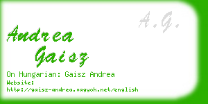 andrea gaisz business card